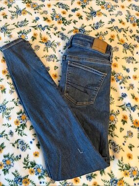 American Eagle Outfitters Dark Blue Women's Skinny Jeans